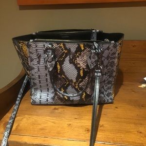 Coach “snakeskin” embossed tote